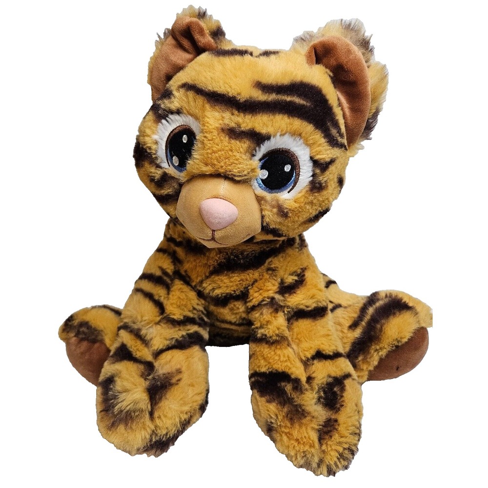 Build Bear Tiger Cub Plush Orange Black Stripes Stuffed Animal Toy BABW 2017